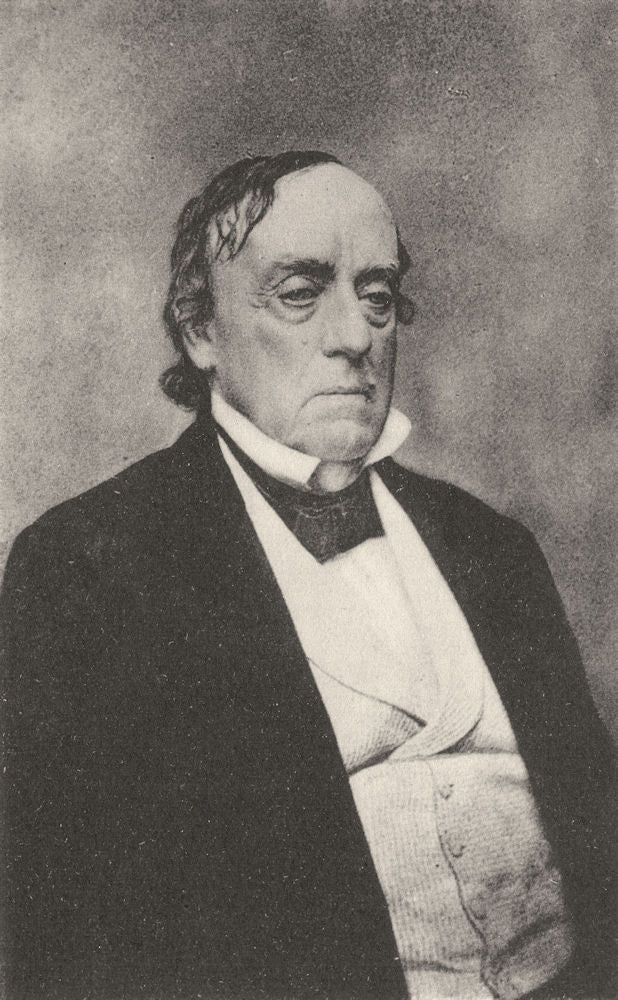 POLITICS. Lewis Cass, American statesman, c.1864 1935 old vintage print